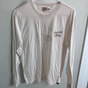 Faherty White Long Sleeve Tee
